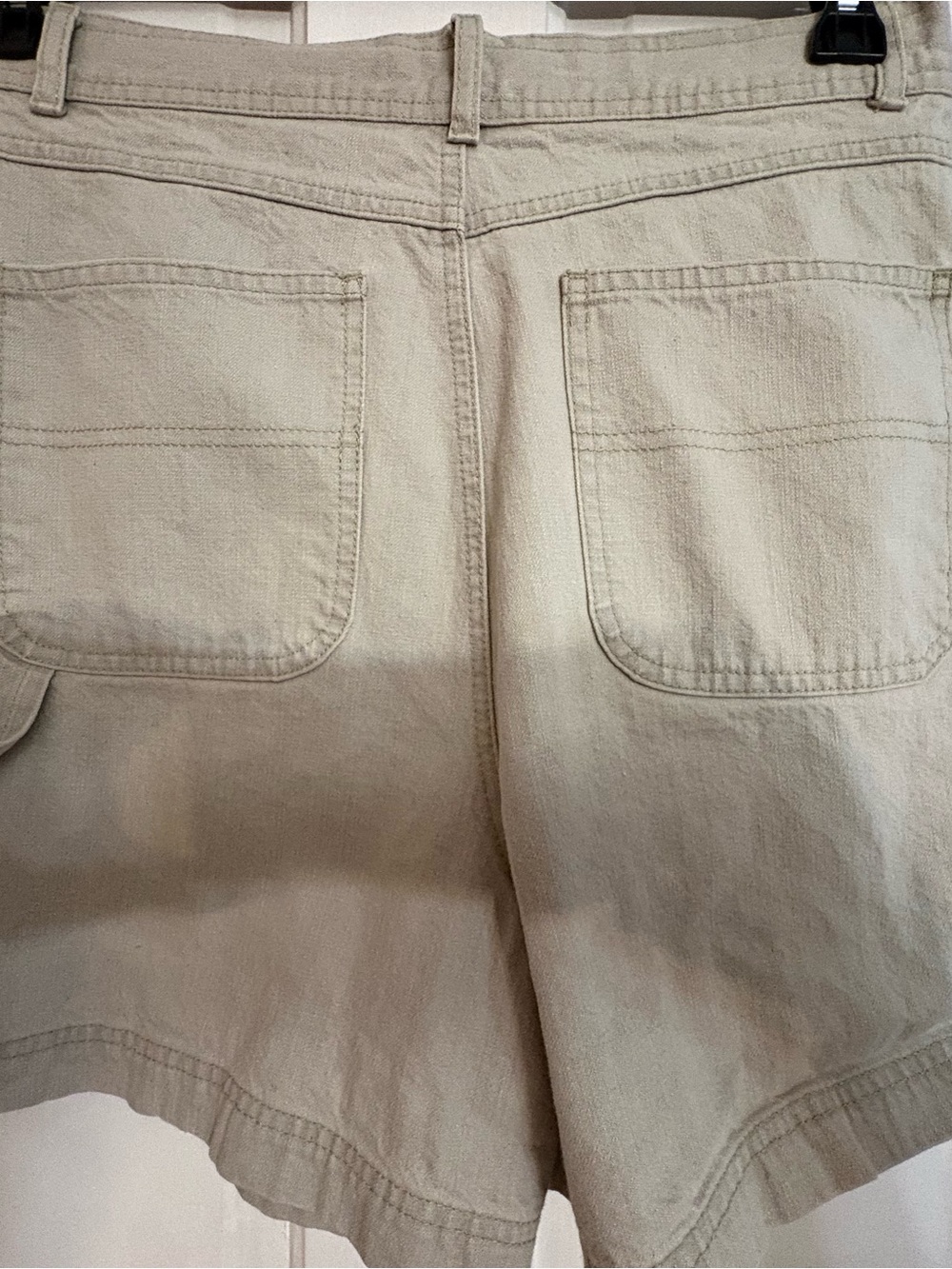 Gloria Vanderbilt Light Khaki Women's Jean Shorts - Picture 6 of 7